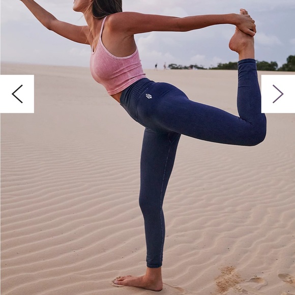 Free People High-Rise 7/8 Length Good Karma Leggings - Picture 2 of 7